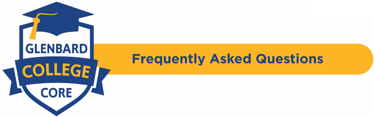 Logo for Glenbard College Core: Frequently Asked Questions
