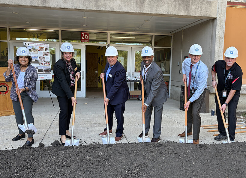 Groundbreaking ceremony at Glenbard East on Sept. 30, 2025