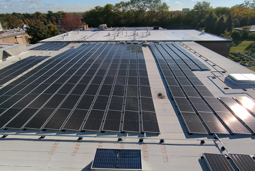 South roof solar panels 820px