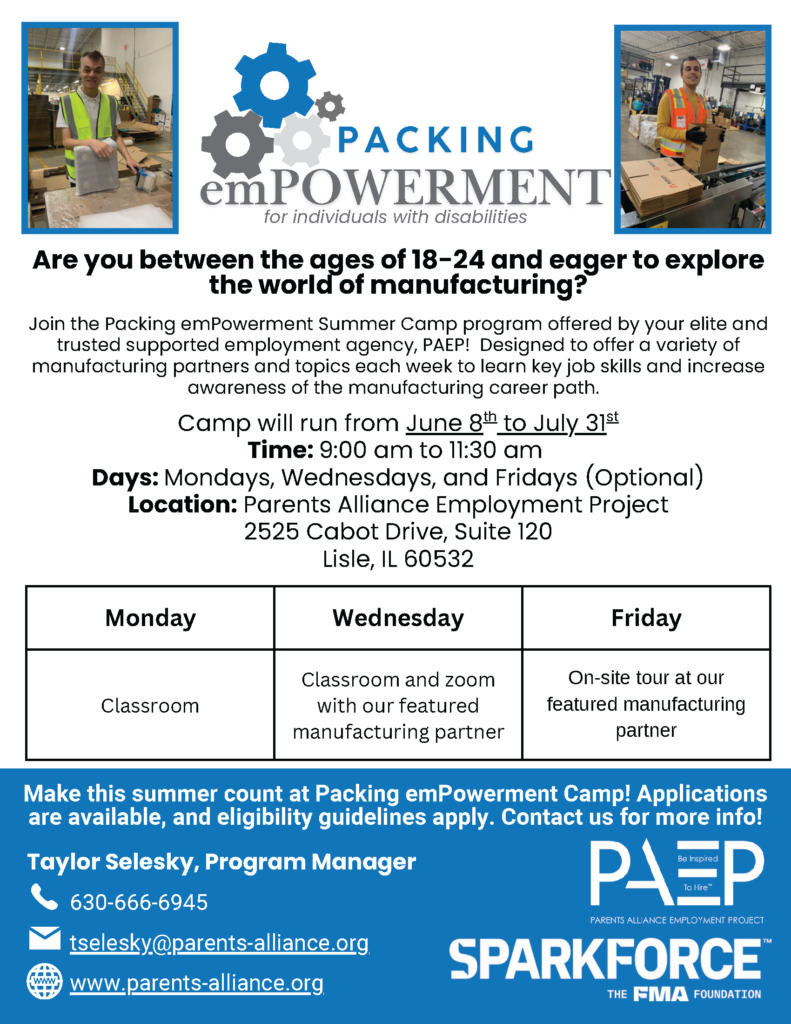 Promo flyer for Packing emPOWERMENT