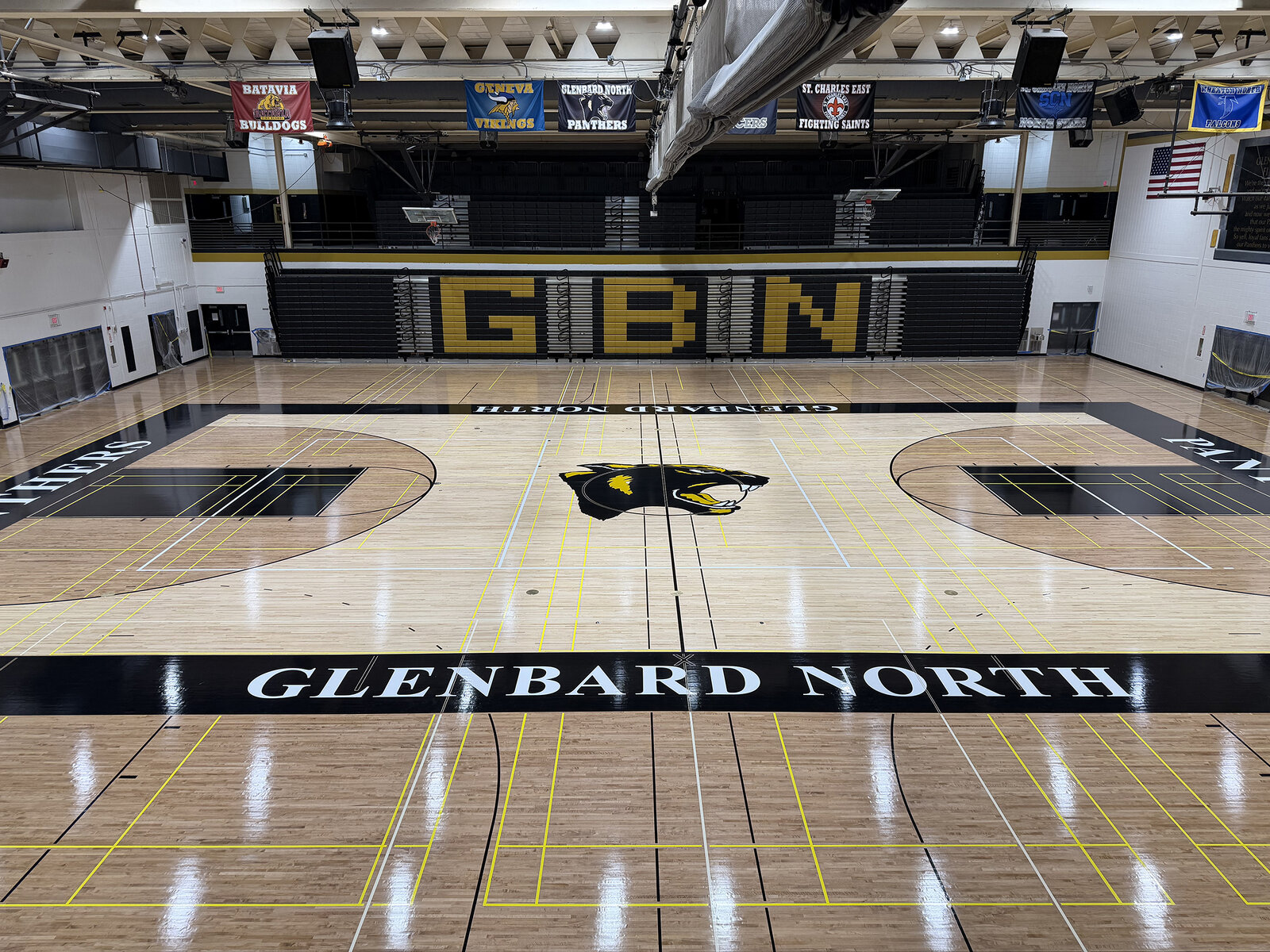 Photo of Glenbard North renovated gym