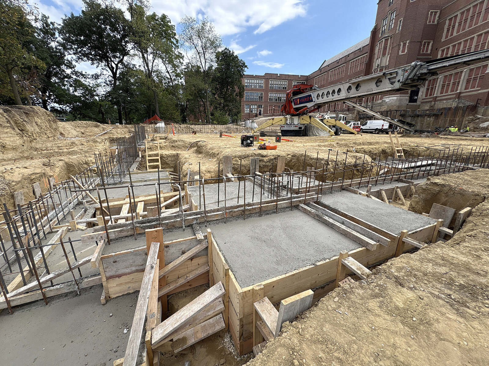Photo of Glenbard West concrete foundations